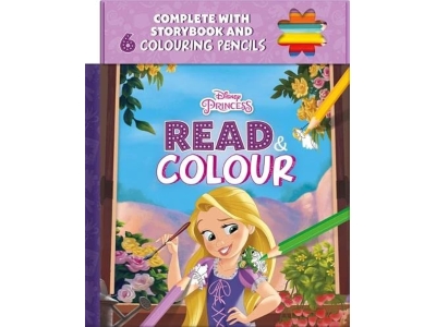 Disney Princess Rapunzel: Read & Colour