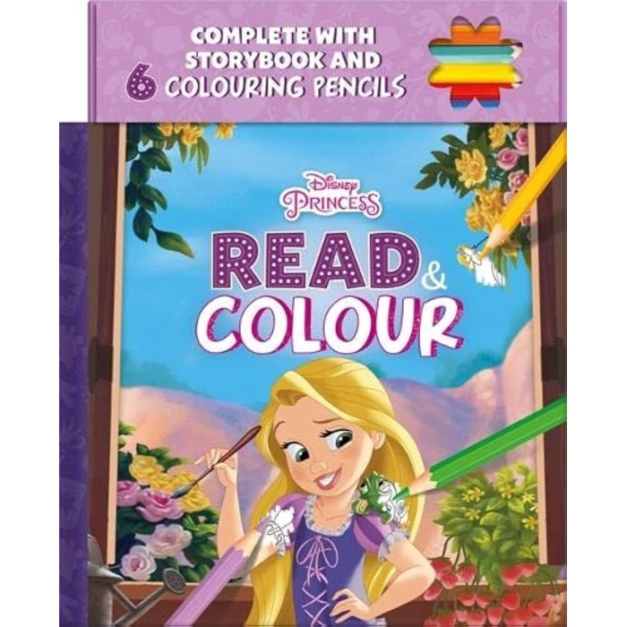 Disney Princess Rapunzel: Read & Colour