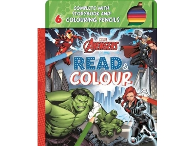 Marvel Avengers Read & Colour