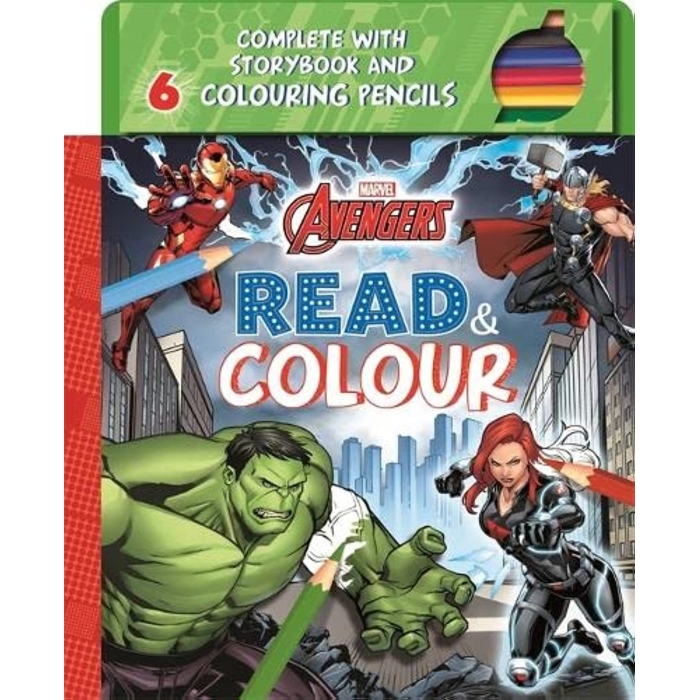 Marvel Avengers Read & Colour